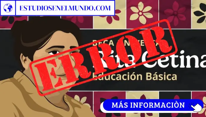 Error en el registro Beca Rita Cetina México: Solución si la plataforma no carga