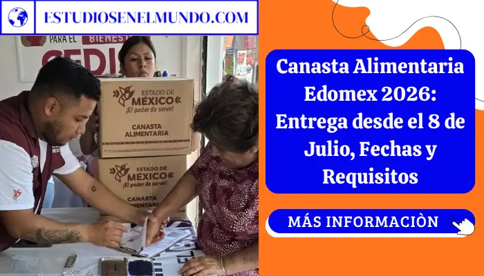 Mujer beneficiaria recibe su canasta alimentaria en un CEDIS del Estado de México