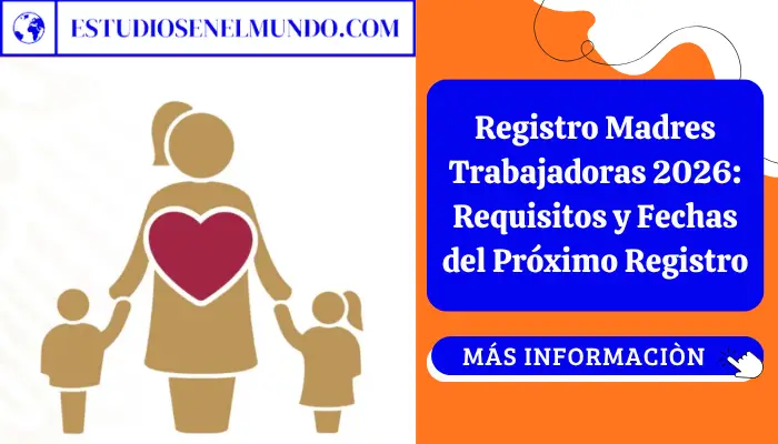 Madre trabajadora mexicana revisa los requisitos del programa Bienestar para hijos de madres trabajadoras